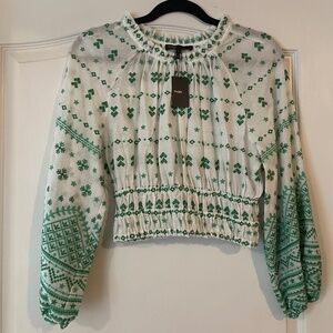 Maje Lolipana Embroidered Top